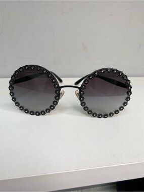 Dolce & Gabbana DG2173-B Black Round Sunglasses
